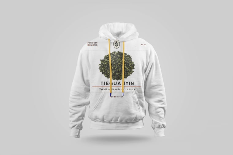 Hoodie — Floral Tie Guan Yin